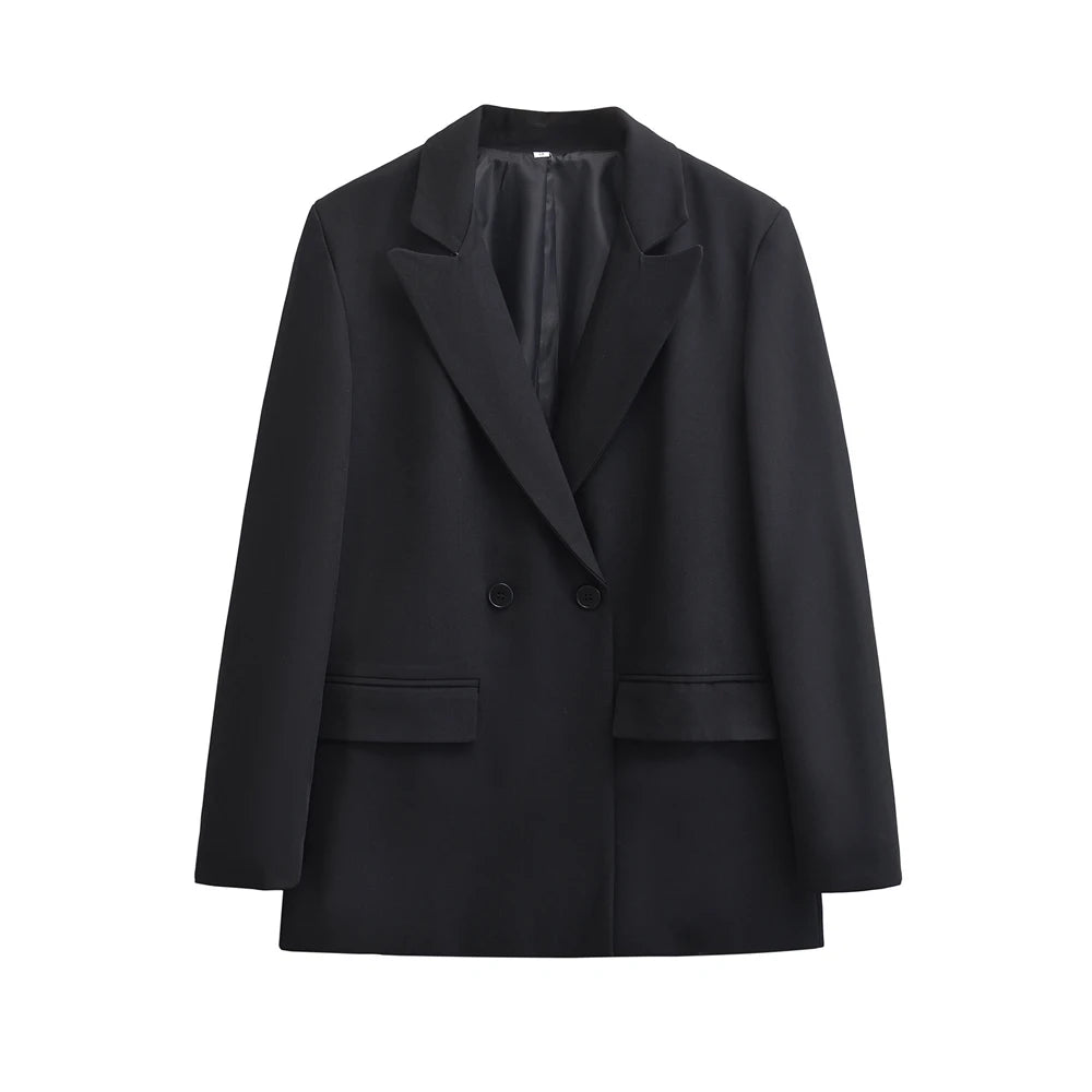 Maivah Women's Double-Breasted Office Blazer