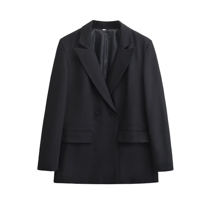 Maivah Women's Double-Breasted Office Blazer