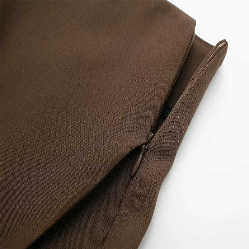 Maivah Casual High-Waist Asymmetric Skort