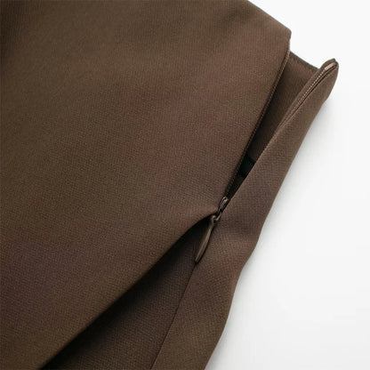 Maivah Casual High-Waist Asymmetric Skort