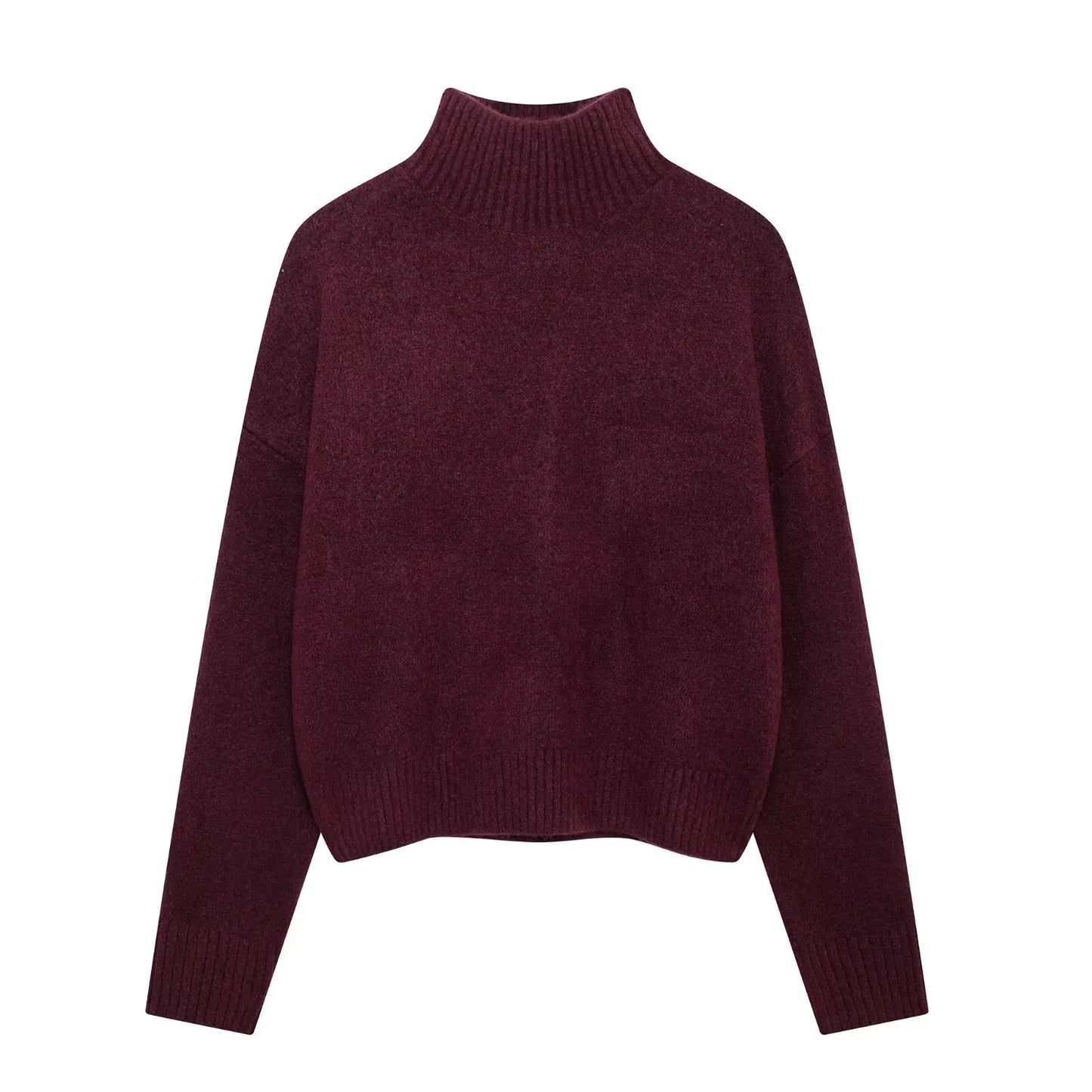 Maivah Vintage Burgundy Turtleneck Sweater