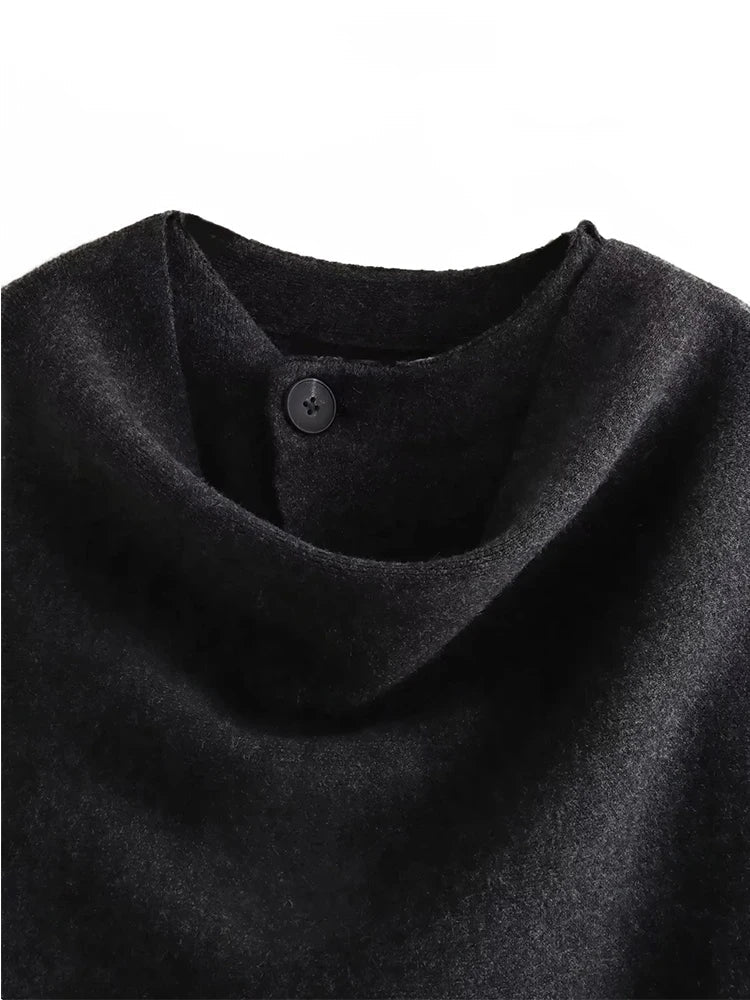 Maivah Elegant Knitted Split Jacket Coat