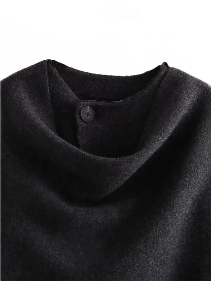 Maivah Elegant Knitted Split Jacket Coat