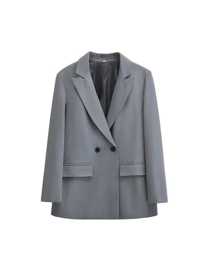 Maivah Women's Double-Breasted Office Blazer