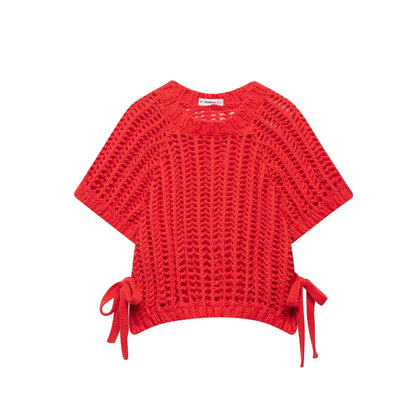Maivah Hollow Out Knit Pullover Sweater