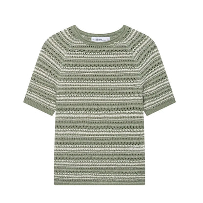 Maivah Autumn Striped Knit Slim-Fit Top