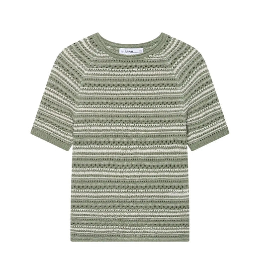 Maivah Autumn Striped Knit Slim-Fit Top