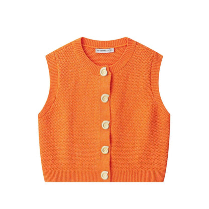 Maivah Sleeveless Knit Vest Cardigan