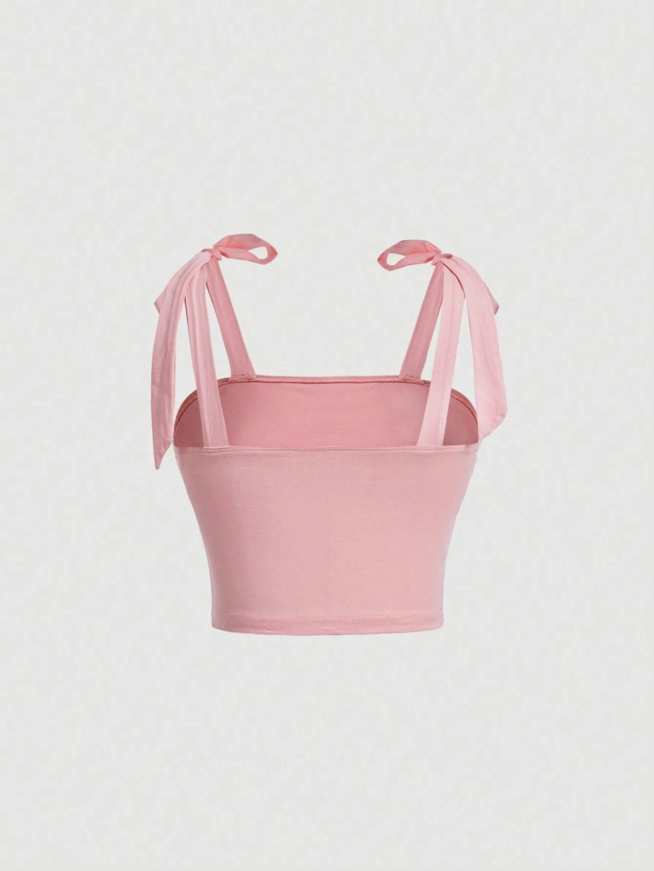 Maivah Solid Tie-Shoulder Ruched Crop Top