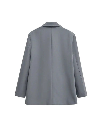 Maivah Women's Double-Breasted Office Blazer