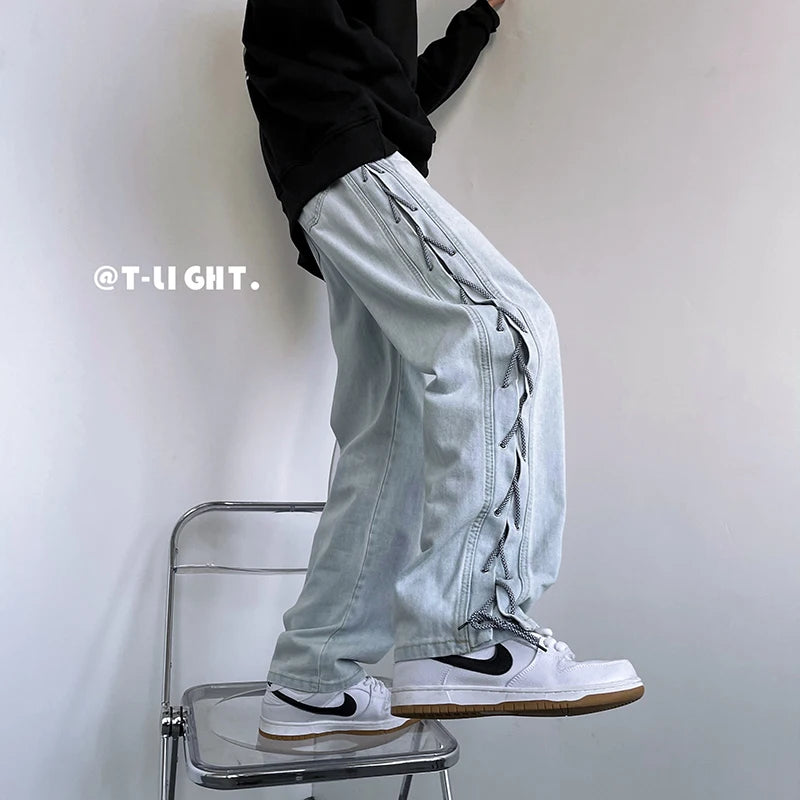 Maivah High Waist Straight Leg Denim Jeans