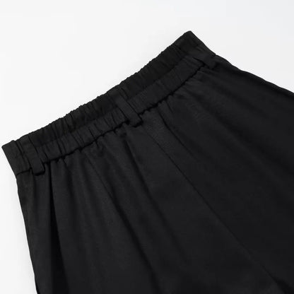 Maivah Solid High-Waist A-Line Casual Shorts