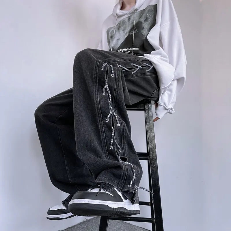 Maivah High Waist Straight Leg Denim Jeans